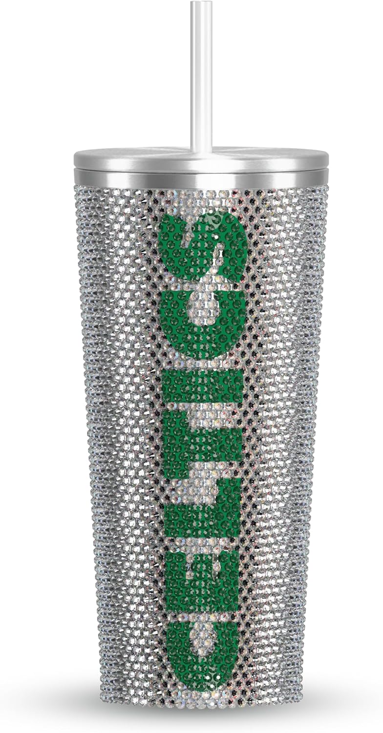 Hydrapeak x NBA Officially Licensed Boston Celtics Championship Edition 25 oz Rhinestone Bling Tumbler with Straw Lid, Limited Edition Collectors Box - Image 2